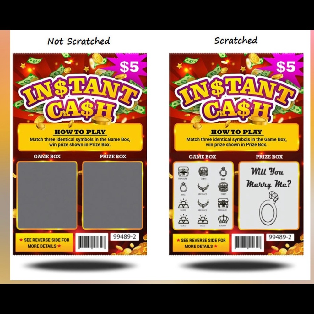 PERFECT PROPOSAL IDEA! LOTTO TICKET! 💗